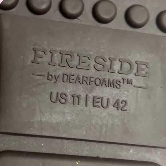 New Fireside By Dearfoams Pale Pink Shearling Mel Moccasin Slippers Size 11 - Picture 6 of 7